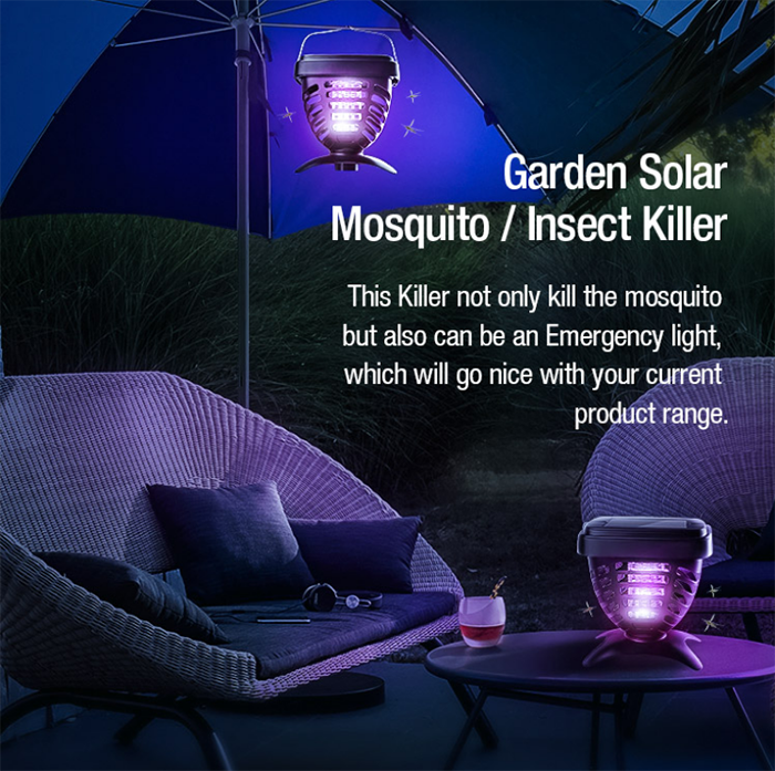 Aosion's solar powered portable mosquito killer is economical and environmentally friendly